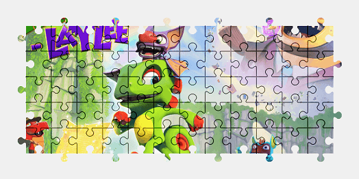 Jigsaw puzzle online yooka-laylee,video-games,colorful