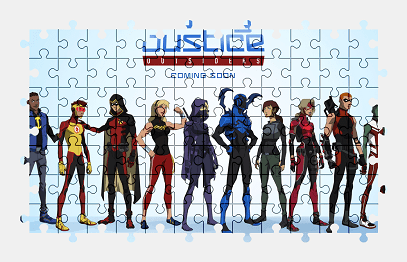 Jigsaw puzzle online young-justice,tv-shows,character,colorful,superhero